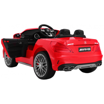 Mercedes AMG SL65 dla dzieci Czerwony + Pilot + Bagażnik + Regulacja siedzenia + MP3 LED + Wolny Start
